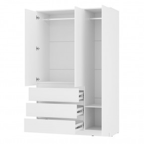 Шкаф 3-х створчатый Симпл ШК-08 (белый) в Тарко-Сале - tarko-sale.mebel24.online | фото 2