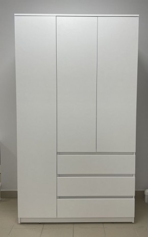 Шкаф 3-ств. с 3 ящиками "Бьянко" в Тарко-Сале - tarko-sale.mebel24.online | фото 3