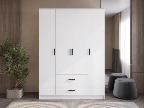 Шкаф 4-х створчатый Титан (белый) в Тарко-Сале - tarko-sale.mebel24.online | фото 1