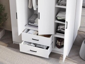 Шкаф 4-х створчатый Титан (белый) в Тарко-Сале - tarko-sale.mebel24.online | фото 3