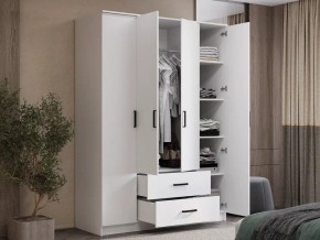 Шкаф 4-х створчатый Титан (белый) в Тарко-Сале - tarko-sale.mebel24.online | фото 4