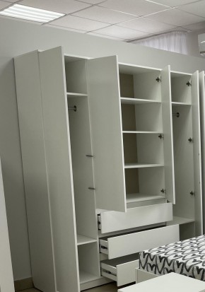 Шкаф 4-ств. с 3 ящиками "Бьянко" в Тарко-Сале - tarko-sale.mebel24.online | фото 2