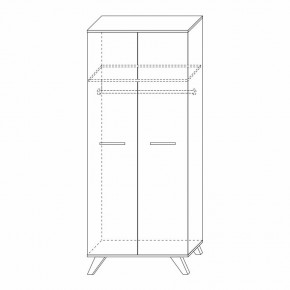 Шкаф для одежды 800 Вега Скандинавия в Тарко-Сале - tarko-sale.mebel24.online | фото 4