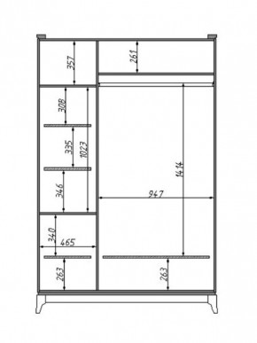 Шкаф для одежды Сабрина (ММ-302-01/03) с зеркалом в Тарко-Сале - tarko-sale.mebel24.online | фото