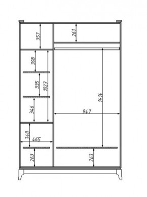 Шкаф для одежды Сабрина (ММ-302-01/03Б) в Тарко-Сале - tarko-sale.mebel24.online | фото