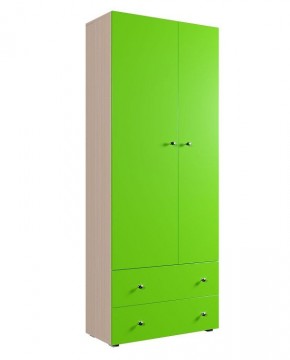 Шкаф ДМ 800 с 2-мя ящиками (лайм) в Тарко-Сале - tarko-sale.mebel24.online | фото