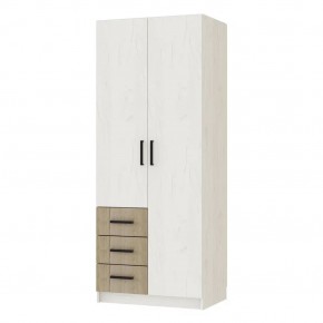 Шкаф Хогвартс (дуб крафт белый/дуб крафт серый) в Тарко-Сале - tarko-sale.mebel24.online | фото 1