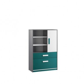 Шкаф книжный Кэнди КШ-2 Океан в Тарко-Сале - tarko-sale.mebel24.online | фото