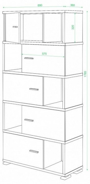 Шкаф комбинированный Домино СБ-30/5 в Тарко-Сале - tarko-sale.mebel24.online | фото 3