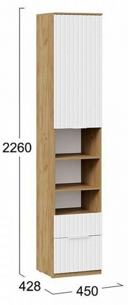 Шкаф комбинированный Хилтон Исп. 2 в Тарко-Сале - tarko-sale.mebel24.online | фото 8
