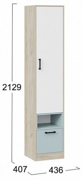 Шкаф комбинированный Оливер 401.002.000 в Тарко-Сале - tarko-sale.mebel24.online | фото 3