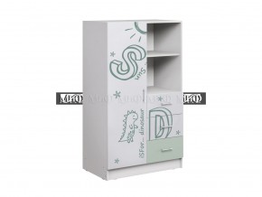 ВЕГА АЛФАВИТ Шкаф комбинированный (Белый/Мята) в Тарко-Сале - tarko-sale.mebel24.online | фото