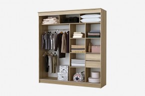 Шкаф-купе Бабочка 2.0 серия Альянс (дуб сонома) в Тарко-Сале - tarko-sale.mebel24.online | фото 2