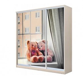 Шкаф-купе ХИТ 22-4-20-777 МИШКИ НА ОКНЕ в Тарко-Сале - tarko-sale.mebel24.online | фото