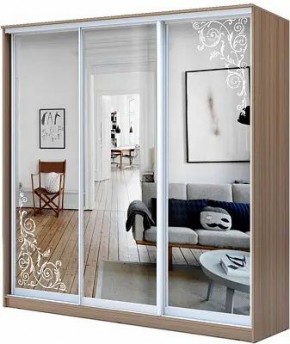 Шкаф-купе ХИТ 23-20/2-656 ОРНАМЕНТ в Тарко-Сале - tarko-sale.mebel24.online | фото