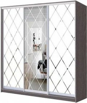 Шкаф-купе ХИТ 24-20/2-666 РОМБ БОЛЬШОЙ МАТОВЫЙ в Тарко-Сале - tarko-sale.mebel24.online | фото