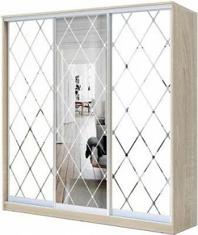 Шкаф-купе ХИТ 24-4-18-666 РОМБ БОЛЬШОЙ МАТОВЫЙ в Тарко-Сале - tarko-sale.mebel24.online | фото