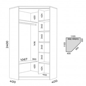 Шкаф-купе ХИТ-У-24-4-88 в Тарко-Сале - tarko-sale.mebel24.online | фото 3