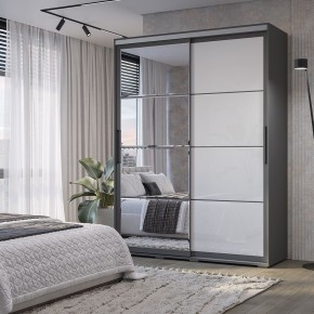 Шкаф-купе Крафт-6 1.6 м ШКК-06 (графит) в Тарко-Сале - tarko-sale.mebel24.online | фото