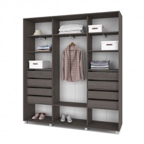 МАРТИН Шкаф-купе Анкор темный (2400*450) М441 в Тарко-Сале - tarko-sale.mebel24.online | фото 4