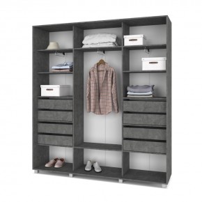 МАРТИН Шкаф-купе Камень темный (2400*450) М441 в Тарко-Сале - tarko-sale.mebel24.online | фото 4