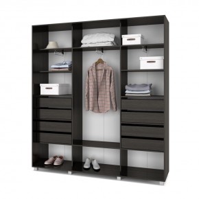 МАРТИН Шкаф-купе с зеркалами Венге (2400*450) М443 в Тарко-Сале - tarko-sale.mebel24.online | фото 4