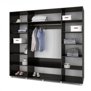МАРТИН Шкаф-купе с зеркалами Венге (2400*600) М643 в Тарко-Сале - tarko-sale.mebel24.online | фото 2