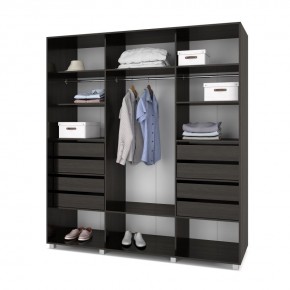 МАРТИН Шкаф-купе с зеркалами Венге (2400*600) М643 в Тарко-Сале - tarko-sale.mebel24.online | фото 4