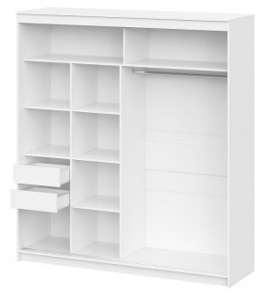 Шкаф-купе ШКП 3 (2000) серия 2 (белый текстурный) в Тарко-Сале - tarko-sale.mebel24.online | фото 2