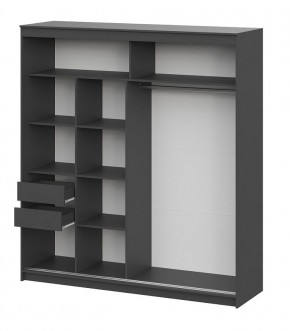 Шкаф-купе ШКП 3 МАКС (2000) Графит серый в Тарко-Сале - tarko-sale.mebel24.online | фото 3