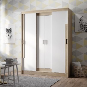 Шкаф-купе Смарт ШКК-06 (дуб сонома/белый) в Тарко-Сале - tarko-sale.mebel24.online | фото