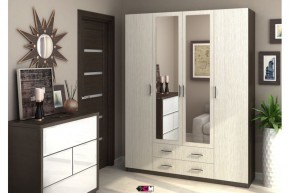 Шкаф Квадро шимо светлый/темный в Тарко-Сале - tarko-sale.mebel24.online | фото 1