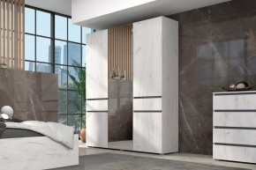 Шкаф Лиана 1600 (Дуб Крафт Белый/Графит) в Тарко-Сале - tarko-sale.mebel24.online | фото