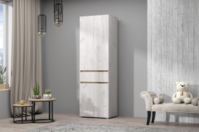 Шкаф Лиана (Дуб Крафт Белый/Дуб Крафт Золотой) в Тарко-Сале - tarko-sale.mebel24.online | фото
