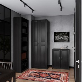 Шкаф МАКС двухдверный широкий, цвет Дуб Венге в Тарко-Сале - tarko-sale.mebel24.online | фото 4