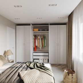 Шкаф МАКС двухдверный, цвет белый в Тарко-Сале - tarko-sale.mebel24.online | фото 4