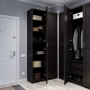 Шкаф МАКС однодверный узкий, цвет Дуб Венге в Тарко-Сале - tarko-sale.mebel24.online | фото 4