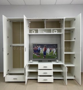 Шкаф настенный "Сандра" 1300 (Белый лофт) в Тарко-Сале - tarko-sale.mebel24.online | фото 2
