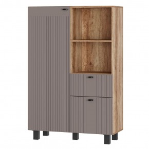 Шкаф Олива ШК-16 (Дуб каньон/MF14 Муссон софт) в Тарко-Сале - tarko-sale.mebel24.online | фото