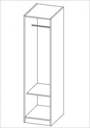 Шкаф ОРИОН однодверный, цвет белый в Тарко-Сале - tarko-sale.mebel24.online | фото 2