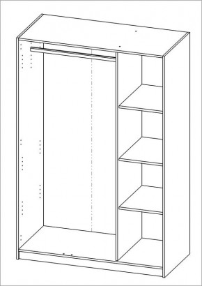 Шкаф ОРИОН трехдверный, цвет Дуб Венге в Тарко-Сале - tarko-sale.mebel24.online | фото 3