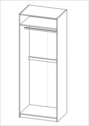 Шкаф ПЕГАС двухдверный, цвет Дуб Сонома в Тарко-Сале - tarko-sale.mebel24.online | фото 3