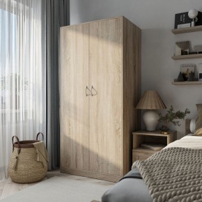 Шкаф ПЕГАС двухдверный, цвет Дуб Сонома в Тарко-Сале - tarko-sale.mebel24.online | фото 4
