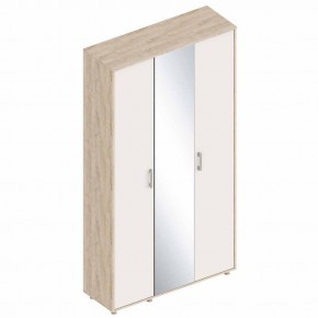 ГРАФ Шкаф 3-х створчатый с зеркалом (перламутр) в Тарко-Сале - tarko-sale.mebel24.online | фото
