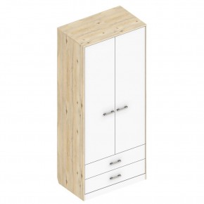 Шкаф "Милана" 2-х створчатый с 2 ящиками в Тарко-Сале - tarko-sale.mebel24.online | фото