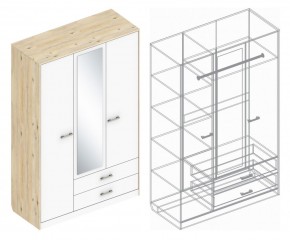 Шкаф "Милана" 3-х створчатый с 2 ящиками в Тарко-Сале - tarko-sale.mebel24.online | фото