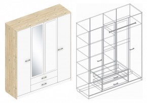Шкаф "Милана" 4-х створчатый в Тарко-Сале - tarko-sale.mebel24.online | фото 3
