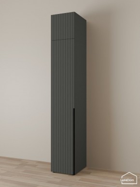 Шкаф с антресолью Linnea MHR-1A-2 2450х400х510 (Графит-М 11.1.25) в Тарко-Сале - tarko-sale.mebel24.online | фото 1