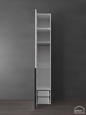 Шкаф с антресолью Linnea MHR-1A-3 2450х400х510 (Белый-М 11.1.2) в Тарко-Сале - tarko-sale.mebel24.online | фото 5