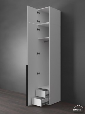 Шкаф с антресолью Linnea MHR-1A-3 2450х400х510 (Белый-М 11.1.2) в Тарко-Сале - tarko-sale.mebel24.online | фото 6
